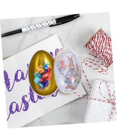 Alipis 2pcs Box Easter Eggs Easter Supplies Sugar Case Sweet Container Storage Tin Candy Props Tinplate 11.00X7.00X6.50CMx2pcs As Shownx2pcs - Buy Online on GoSupps.com