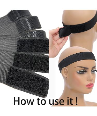 Welfare Products Elastic Hair Bands for Lace Frontal Melt - 5 PCS Wig Bands for Keeping Wigs in Place | Wig Edge Control Elastic Bands - Buy Online on GoSupps.com