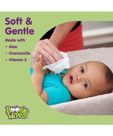 Boogie Wipes Baby Wet Wipes with Vitamin E, Aloe & Chamomile - Natural Lavender Scent, 45 count - Buy Online on GoSupps.com