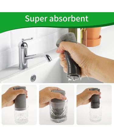 4 Pack Damp Clean Duster Towel Reusable Streakless Cleaning Cloths Soft Sponge Cleaning Cloths Thick Damp Dusting Cloth Water Absorbent Damp Cleaning Duster for Window Tiles Blinds 23 23 0.4cm - Buy Online on GoSupps.com