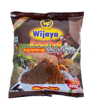 Wijaya Roasted Curry Powder 500g (1.1lbs) - Authentic Sri Lankan Blend - Buy Online on GoSupps.com