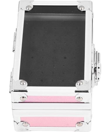 Nail Drill Holder Dustproof Nail Drill Container with Multiple Holes Lockable Design for Salon Technicians (Dazzling Pink) - Buy Online on GoSupps.com