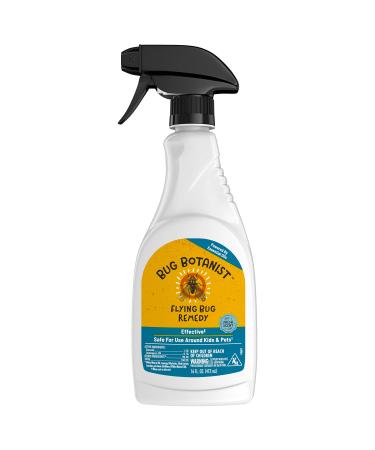 Bug Botanist Flying Bug Remedy: Plant Powered Bug Spray with Essential Oils, Family & Pet Friendly, Indoor & Outdoor Use, 16oz Bottle