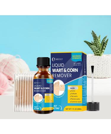 Salicylic Wart Removal Freeze Away - Maximum Strength Fast-Acting Verrugas Treatment for Men & Women | 15ml for Plantar Warts Genital Warts Corns Moles & Calluses - International Shipping Available - Buy Online on GoSupps.com