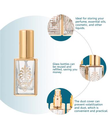 Buy FRCOLOR Terrarium Glass Perfume Bottles - 4 Pack 12ml Refillable Spray Bottles for Travel | Fine Mist Perfume Sprayers - Buy Online on GoSupps.com