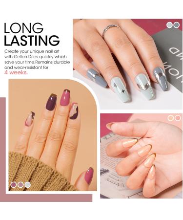 Gellen Gel Nail Polish 6 Colors Neutral Palette Peachy Bean Paste Color Classic Nude Grays for All Season Gel Polish Kit Nail Art Design Soak off UV Nail Gel Manicure Salon and DIY at Home Classic Neutral Nude Grays - Buy Online on GoSupps.com