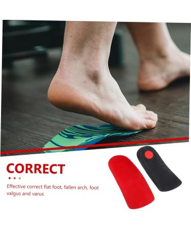 FOMIYES Orthotic Insoles for Fallen Arches - 2 Pairs for Men & Women Comfortable Plantar Support Disposable Red Heel Insoles - Buy Online on GoSupps.com