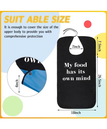 Heyu-Lotus Waterproof Adult Bibs - Reusable Dining Apron for Seniors & Disabled (Style2) - Buy Online on GoSupps.com