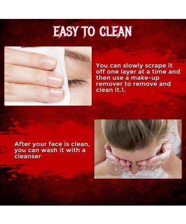Buy Halloween SFX Makeup Kit - Special Effects Makeup Scar Wax Fake Blood & Stipple Sponges - Realistic Blood Red for International Shipping - Buy Online on GoSupps.com