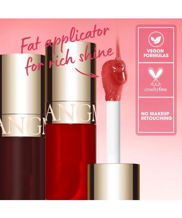 LANGMANNI Hydrating Lip Glow Oil - Moisturizing Nourishing Lip Oil for Dry Lips - Transparent Gloss (#02 Raspberry) - Buy Online on GoSupps.com