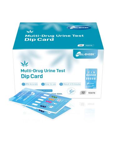 Multi-Drug Urine Test Screen Dip Card 5 Panel at Home Instant Drug Tests Kit-10 Pack