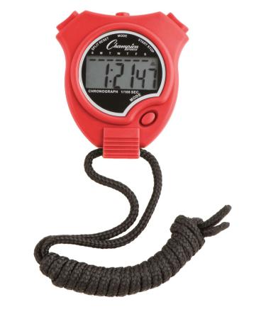 Champion Sports 910RD Stop Watch Red