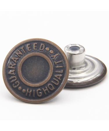 20mm Replacement Jean Buttons 12 Sets Combo Copper Tack Buttons - Buy Online on GoSupps.com