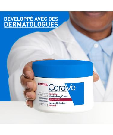 CeraVe - Baume Hydratant Intensif Corps & Visage - Peaux Tr s S ches Avec D mangeaisons - 72H d Hydratation - Beurre de Karit + 3 C ramides + Hydro-Urea Boost - Sans Parfum Non Com dog ne - 340g - Buy Online on GoSupps.com