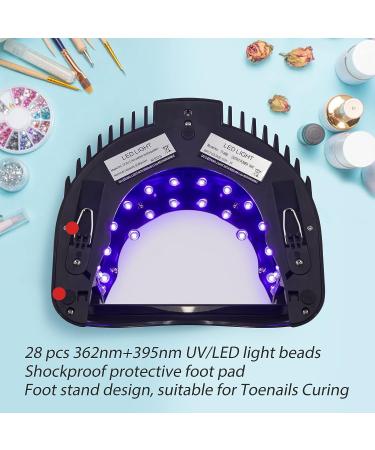 MINI LOP 64W Rechargeable Pro LED Gel Nail UV Light - Cordless Black Nail Lamp - Buy Online on GoSupps.com