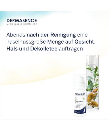 Dermasence Hyalusomes Night Care 50ml - Regenerating Anti-Aging Cream for Low-Moisturizing Skin - Hydrating Mask with Hyaluron & Night Candle Oil - Buy Online on GoSupps.com