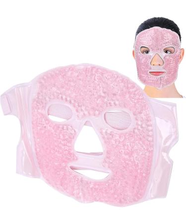  Cryfokt Cryfokt Reusable Relaxing and Refreshing Gel Bead Mask for Hot and Cold Compress 10-Minute Facial Massage Spa Pink Elastic Band Accessories - Buy Online on GoSupps.com