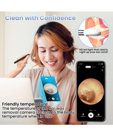 Ear Wax Removal Otoscope with Camera and Light - 1080P Waterproof Digital Ear Scope for iOS & Android - Ear Cleaner Tool Kit with Ear Pick - Buy Online on GoSupps.com
