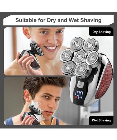 Ultimate 7D Head Shaver for Bald Men - 5 in 1 Waterproof Electric Shaving Kit with LED Display - Buy Online on GoSupps.com
