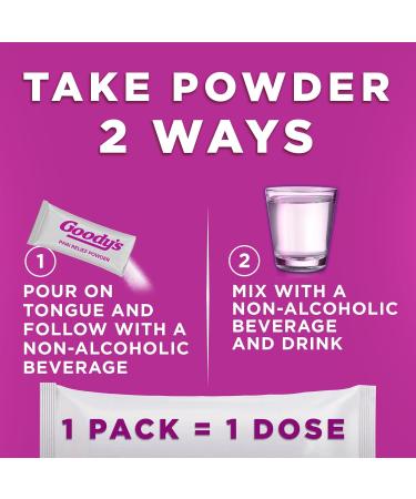 Goody's Pain Relief Powders Extra Strength Headache Powder Mixed Fruit Blast 24 ct (Pack of 1) 24 Count (Pack of 1) Mixed Fruit Powders - Buy Online on GoSupps.com