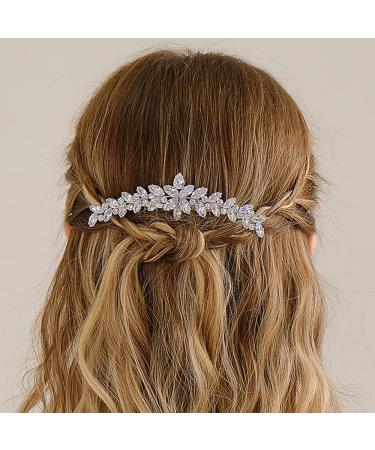 Missgrace Boho Zircon Crystal Hair Comb - Bridal Wedding Prom Hair Accessory for Women and Girls - Buy Online on GoSupps.com