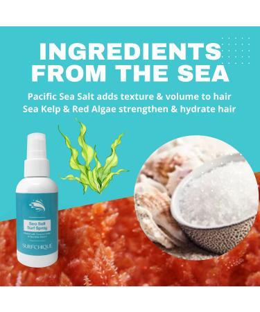 Sea Salt Surf Spray with Coconut Water for Beachy Waves & Texture (4 oz) 4 Fl Oz (Pack of 1) - Buy Online on GoSupps.com
