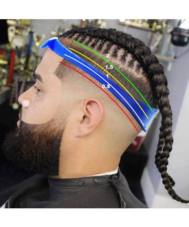 2Pcs Neckline Shaving Template and Hair Trimming Guide Curved Silicone Haircut Band for DIY Home Haircuts Fade and Taper Guide for Clippers - Buy Online on GoSupps.com