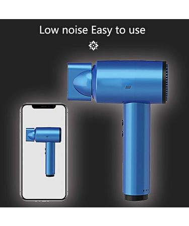 Portable Cordless Hair Dryer Hand-held Wireless Hair Dryer Rechargeable Blow Dryer for Blowing Hair Painting Drying Blue - Buy Online on GoSupps.com