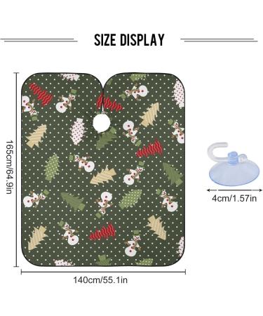 Waterproof Barber Cape - Snowman & Tree Cheetah Haircut Bib for Men & Women | Unisex Hair Cutting Cape  - Buy Online on GoSupps.com