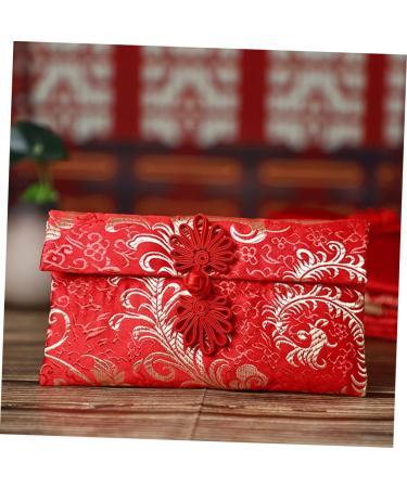 Ciieeo 12 Pcs Buckle Fabric Red Envelope Fortune Red Envelopes Chinese Knot Red Envelopes Chinese Red Envelope Spring Festival Lucky Money Envelope Chinese Envelopes Pocket Storage Bags - Buy Online on GoSupps.com