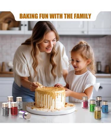 WWTop Gold Edible Glitter - 15g Tasteless Powder for Drinks Chocolate Easter Cakes Fondant & Cupcakes | International Shipping - Buy Online on GoSupps.com