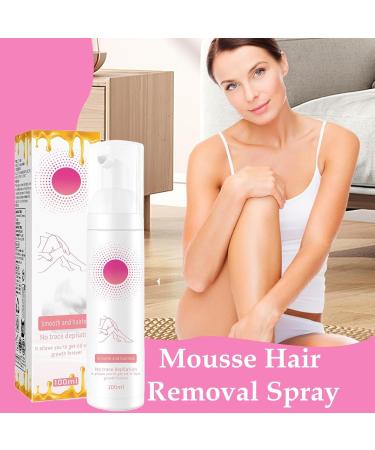 Hair Removal Cream | 100 ml Depilatory Mousse | Moisturizing Hair Removal | For Body Legs Arms Underarms Bikini Line Chin Pubic Area Intimate Area and Vaginal Area - Buy Online on GoSupps.com
