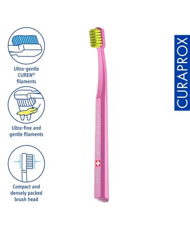 Curaprox CS Smart Ultra-Soft Toothbrush for Small Mouths - Fine Filaments, Compact Design - Ideal for Children & Adults - Buy Online on GoSupps.com