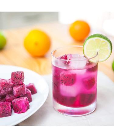 Pitaya Foods Natural Dragon Fruit Cubes - Pre-Packaged Frozen Fruit with Fiber, Magnesium, Iron & Vitamin C - 100% Fruit, Non-GMO, No Added Sugar or Preservatives - 12 oz 8-Pack - Buy Online on GoSupps.com
