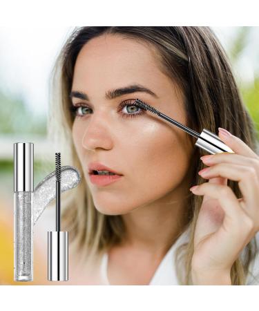  Gwtdtoad Glitter Mascara Lashes Mascara Waterproof Mascara Long-Lasting Mascara Sparkling Diamond Heart Mascara Quick-Drying Long-Lasting Curling Thick Shiny Mascara - Buy Online on GoSupps.com