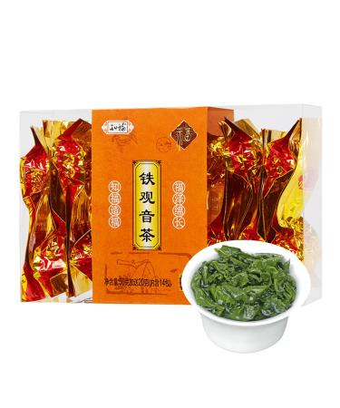 Tie Guanyin Tea Oolong Tea Bag Anxi Tie Guanyin Tea Beautiful Color Refreshing Pleasant Aroma Chinese High Mountain Oolong Tea