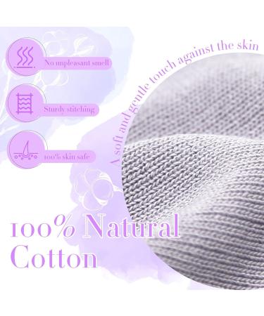 Migliore Wear Cotton Eczema Gloves for Dry Hands - 6 Pairs Taro Purple-S/M - Buy Online on GoSupps.com