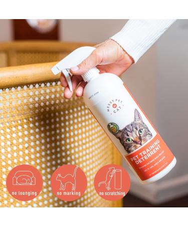 Messy Pet Cat Training Deterrent Spray 27.05 fl oz - Stops Unwanted Behavior - Buy Online on GoSupps.com