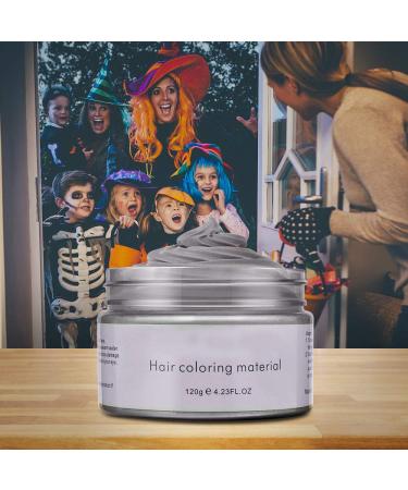 Silver Gray Temporary Hair Color Wax Dye - Acosexy Gray Hair Wax for Women & Kids - Natural Strong Hold Gel Cream - Perfect for Parties & Cosplay - Buy Online on GoSupps.com