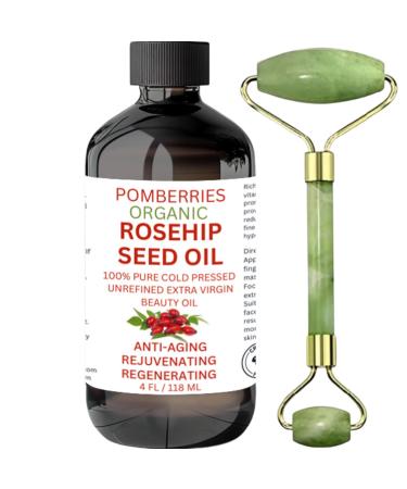 Premium Organic Rosehip Oil Cold-Pressed & Unrefined Organic Anti-Aging Face Oil Reduces Wrinkles Rich In Vitamin C Retinol & Fatty Acids Skin Care Moisturizer Rosehip Face Oil