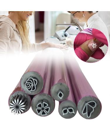 Nail Art Stamp Pen Set Flower Nail Stamp Pen 6-Piece Nail Art Stamp Pen Set With Different Patterns Nail Art Dotting Tools for Girl (6 PCS) - Buy Online on GoSupps.com