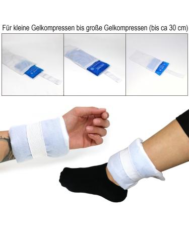 Buy COM-FOUR 6x Premium Re-Weg Vlies Cover for Cold & Warm Gel Compress | Protective Gel-Cool Pack Cover with Rubber Band - 6 Reusable Pieces for Optimal Protection - Buy Online on GoSupps.com