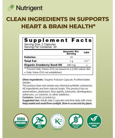 Organic Evening Primrose Oil + Cranberry Seed Oil Supplement Bundle 940 mg Each 100% Pure with Omegas & GLA Cold Pressed Liquid Organic Capsules Women s Health Skin Support - Buy Online on GoSupps.com