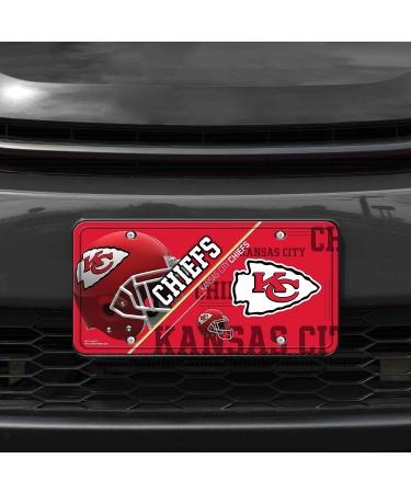 NFL Kansas City Chiefs License Plate Metal - Team Color - One Size - Buy Online on GoSupps.com