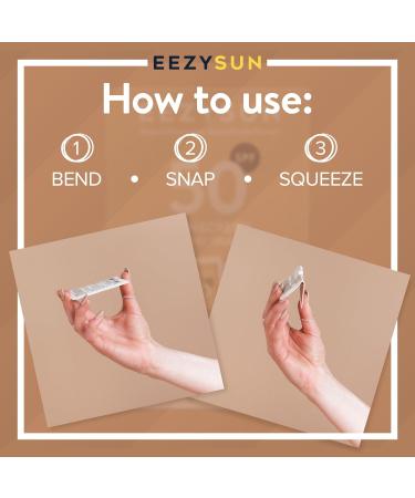 EEZYSUN Mineral SPF 50 Travel Sunscreen & Insect Repellent Snap Packets | Aloe Vera Citronella Lemongrass & Neem Oil | Vegan Reef-Safe Non-Oily Broad Spectrum UVA/UVB | 10 Pack (0.27 fl oz each) - Buy Online on GoSupps.com