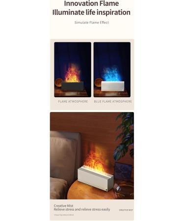 Flame Essential Oil Diffuser 7Colour Lights Aromatherapy Cool Mist Diffusers Super Quiet Air Mist Auto-Off Protection Ultrasonic Humidifier for Living Room Office Bedroom Yoga Spa (Black) - Buy Online on GoSupps.com