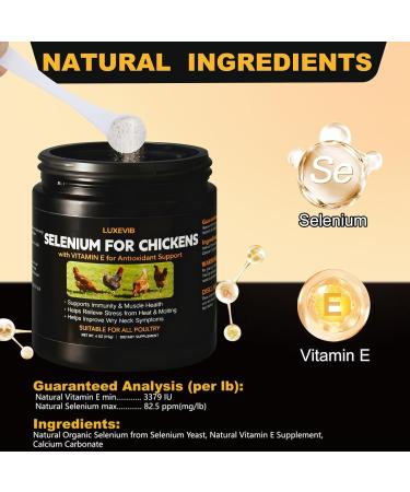 E+S Poultry Vitality Formula | Selenium for Chickens & All Poultry | Nutrient Support Powder for Energy Balance and Mobility | Feed Mix Additive for Healthy Growth - Buy Online on GoSupps.com
