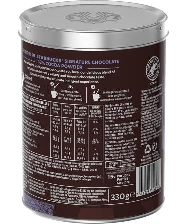 Starbucks - Signature Chocolate Powder - Chocolate 42% - 330g - Buy Online on GoSupps.com
