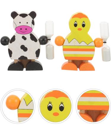Lalafina 2-Piece Toothbrush Timer - 3-Minute Visual Hourglass | Cartoon Sandwatch Decor for Classroom & Games - Buy Online on GoSupps.com