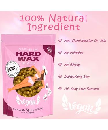 BOYUJK Professional Hard Wax Beads 1kg Gold - Painless Hair Removal for Full Body, Facial, Legs - Women and Men - Buy Online on GoSupps.com